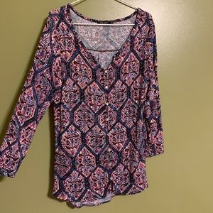 Bold colorful design blouse
